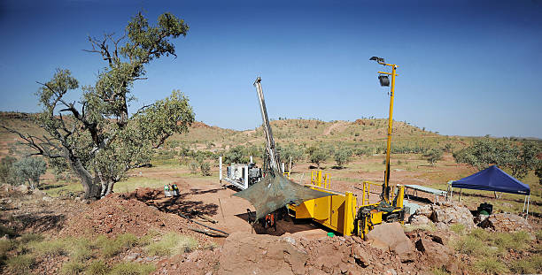 AUSTRALIA - SEPTEMBER 17:  Diamond drilling for samples takes place at the site of the Mount Dore molybdenite deposit in Ivanhoe Australia Ltd.'s Cloncurry Project, near Cloncurry, Queensland, Australia, on Thursday, Sept. 17, 2009. Ivanhoe Australia Ltd. is the Australian unit of billionaire Robert Friedland's Ivanhoe Mines Ltd.  (Photo by Jack Atley/Bloomberg via Getty Images)